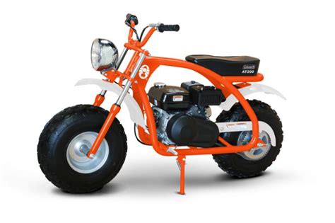 Orange Coleman Mini Bike